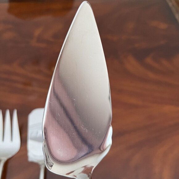 Lenox 5 Pc Serve Set Stainless Scalloped Contemporary Vietnam - Picture 9 of 10